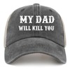 My Dads Will Kill You Baseball Hats Funny Caps for