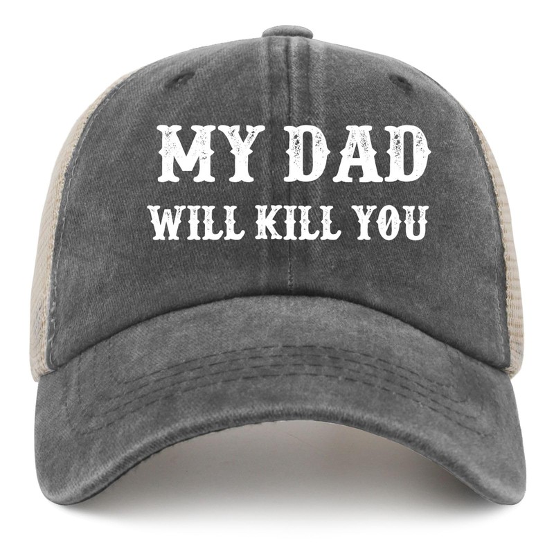 My Dads Will Kill You Baseball Hats Funny Caps for