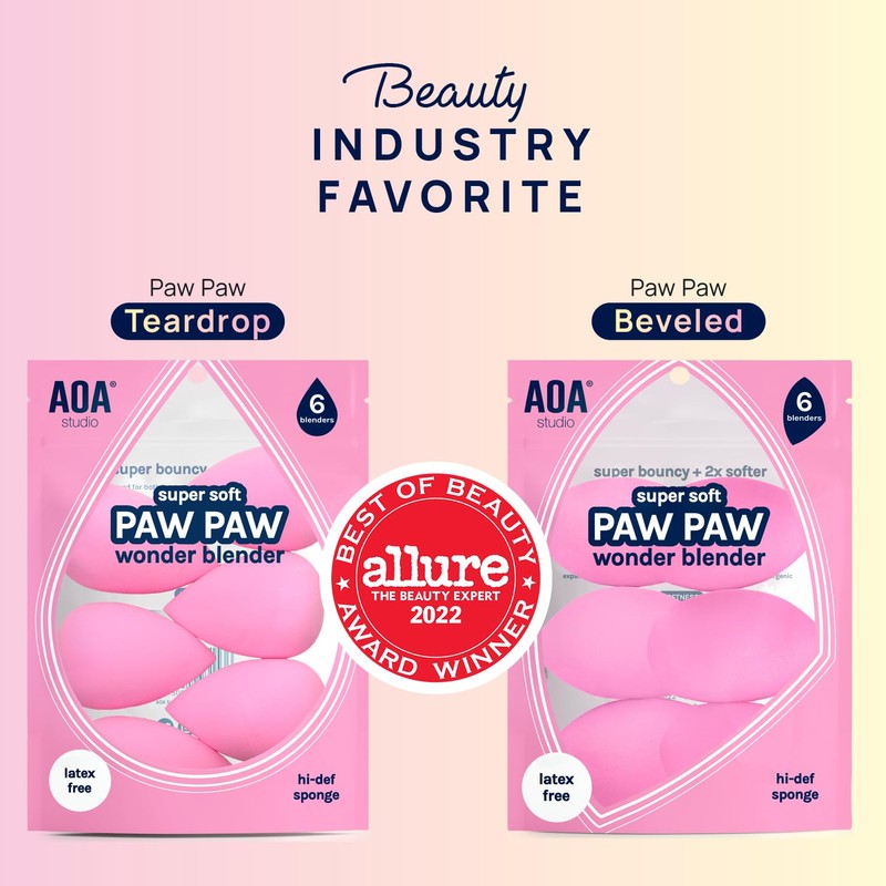 AOA Studio Collection Makeup Sponge Set Makeup Blender Latex Free