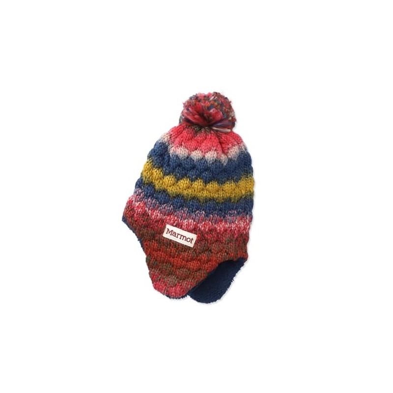 Marmot Beanie Kids Ear Cover Knit Watch, red