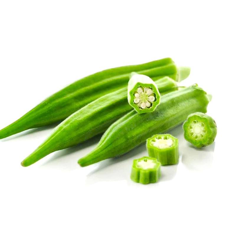 Green Okra 20+ Non-GMO Seeds for Planting