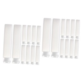 Minkissy 20pcs Refillable Lotion Tubes Soft Travel Containers Cap for Cosmetics for Toiletries Liquid Products Leak Design for Travel Daily Use