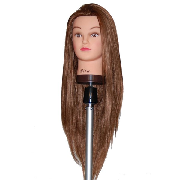 Bellrino 26-28" Cosmetology Mannequin Manikin Training Head with Synthentic Fiber