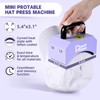 PlanetFlame Hat Press, Mini Hat Press Heat Machine for Caps