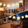 Vigdur White Lantern String Lights - Large and Small Hanging