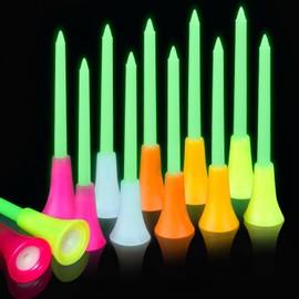Znlaku Golf Tees Night Glow Golf Tee Premium Golf Competition Prize Funny Glow Golf Tee Night Glow Multi Color Night Glow Set 20pcs
