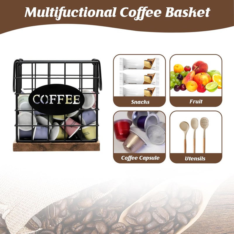 MEETOZ Coffee Pod Holder Organizer, Large Capacity K Cup Holder