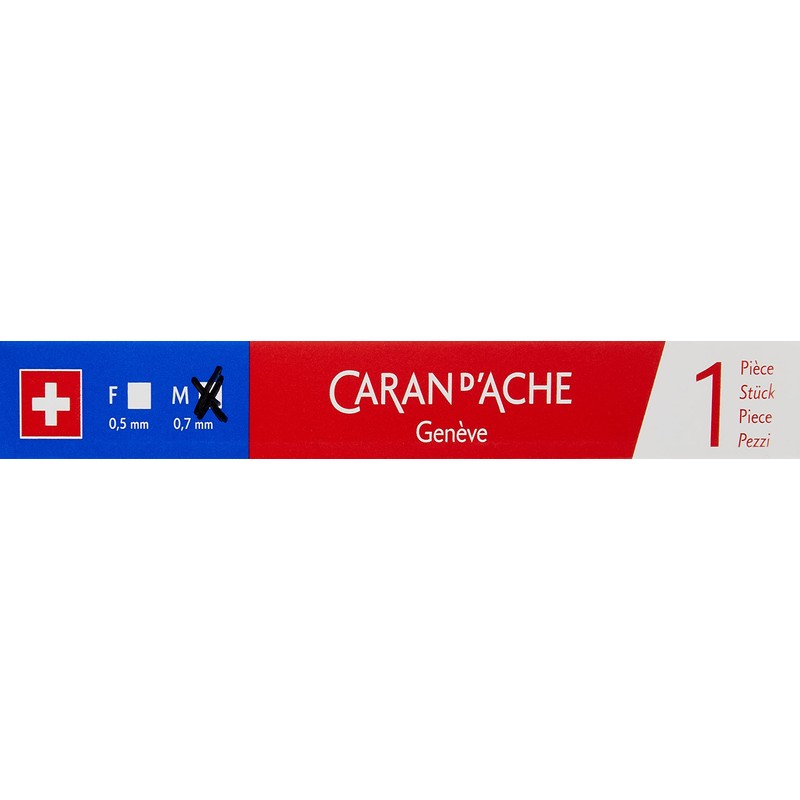 Caran d'Ache Ballpoint Pen Refill Goliath Medium in Blue, Dimensions: