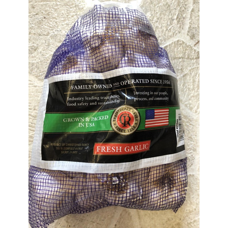 Fresh Garlic California Grown ( 2 LBS Bag )