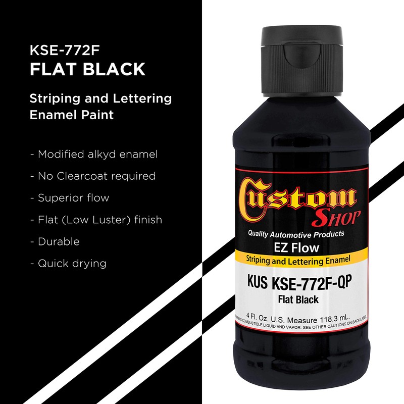 Custom Shop KSE772F-QP Flat Black - - EZ Flow Striping