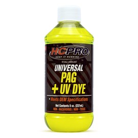 HCPRO HCUP8UV Universal Synthetic PAG Lubricant with U/V Dye - 8 Fluid oz (Pack of 1) Universal Pag