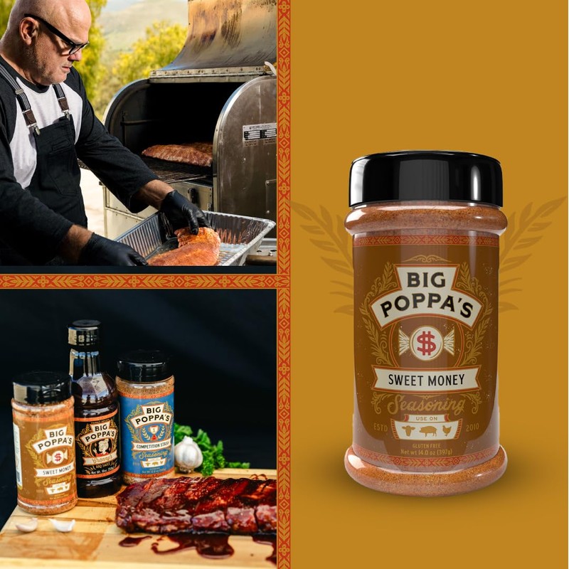 Big Poppa’s Sweet Money BBQ Rub — Award Winning Pork