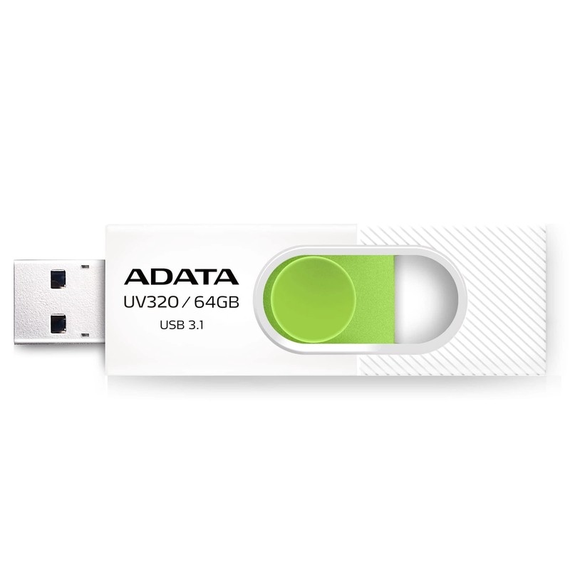 ADATA 64 GB Memoria Flash USB 3.1 Deslizable Color Blanco