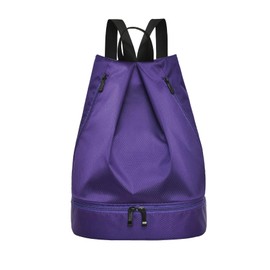 Tochno Gym Sack, Gym Bag, Shoe Bag, Waterproof, Wet and Dry Separation, Sports Bag, Lightweight, Women's, Kids, Domestic Inspection, Gym, Club Activities, Pool, Yoga, Knapsack, Rucksack, purple