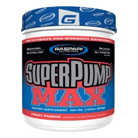 Pre Entreno Gaspari SuperPump MAX 640g Ponche de Frutas Rendimiento                                                                                   
