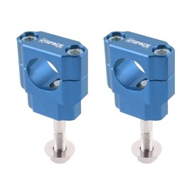 Fewfuss Universal Dirt Bike Handlebar Mounts- Motorcycle Handlebar Riser Mounting Kit 1-1/8" Blue