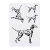 4 x 'Dalmatian Dog' Temporary Tattoos - Water Resistant, Skin-Safe,