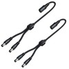 2 Pack DC Power 1 Female to 2 Male 5.5mm