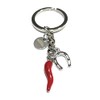 MODA MavillA Keyring for any occasion steel gift idea, red,