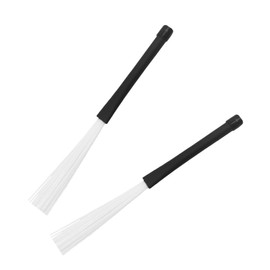 BESPORTBLE 2pcs Nylon Wire Drum Brush Sticks for Jazz and Acoustic Drumming Lightweight Percussion Brushes for Musicians Durable Drum Supplies for Unique Sound Effects