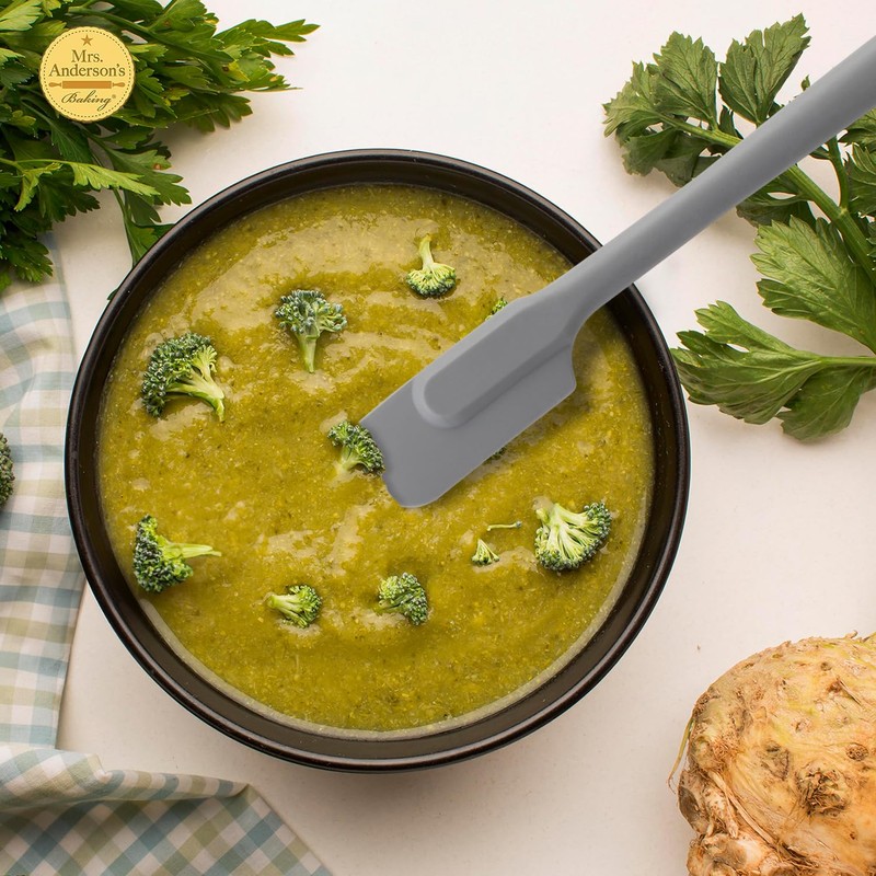 Mrs. Anderson’s Baking Silicone Slim Spatula, Flexible, Non-Stick, Heat Safe,