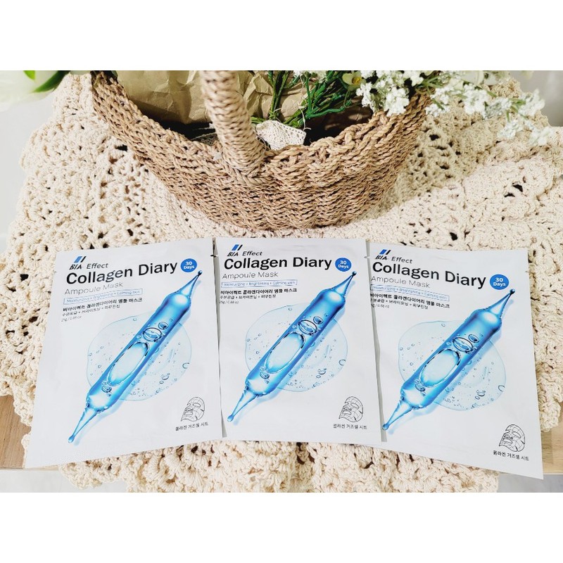 B.I.Effect Collagen Diary Ampoule Mask 25g, 1 piece, 100 units