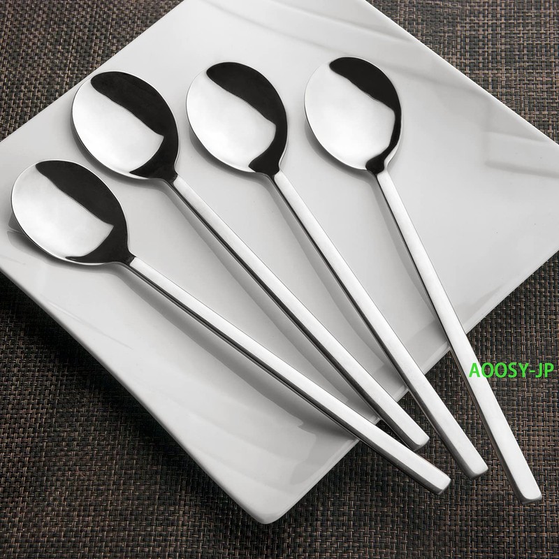 AOOSY Spoons, Set of 4 Korean Spoons, Total Length 8.7