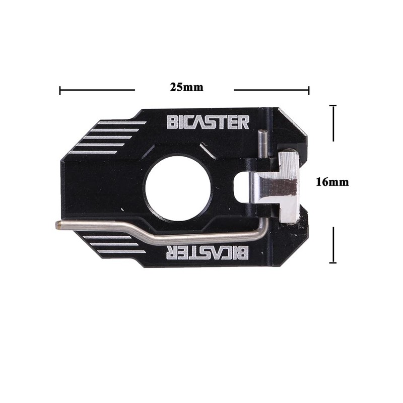 BICASTER Arrow Rest Ambidextrous Aluminum Magnetic Rebound Adjustable (Black)