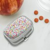Colorful Confetti Sprinkles Rectangle Pill Case Trinket Gift Box