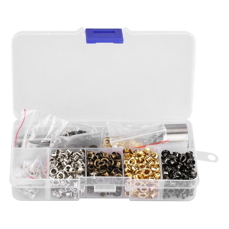 Grommet Kit 5mm x 220pcs/3mm x 420pcs,Grommet Setting Tool Metal