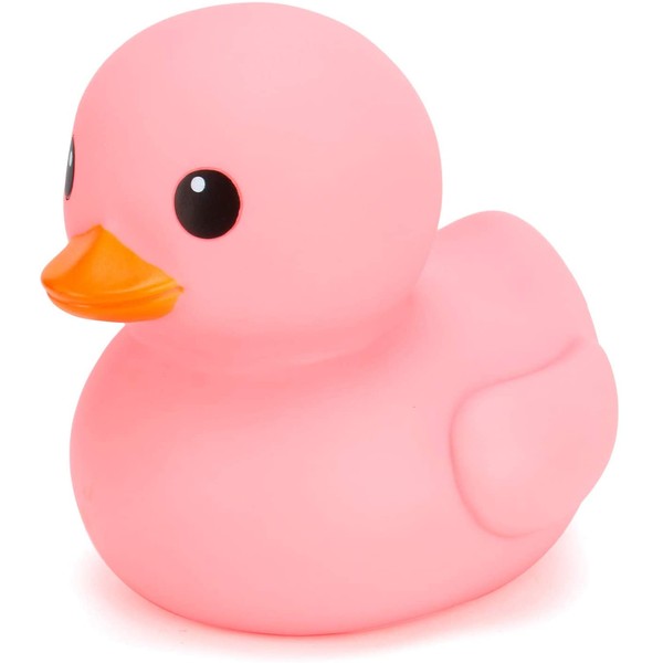 Liberty Imports Jumbo Rubber Duck Bath Toy - Giant Ducks Big Duckie Baby Shower Birthday Party Favors 8-Inches (Pink)