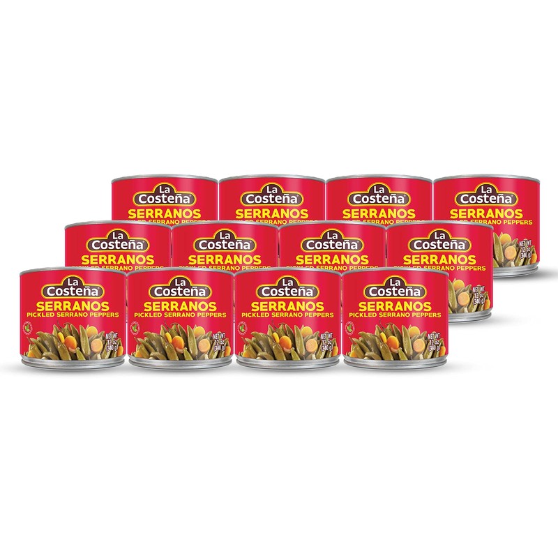 La Costeña Serrano Peppers 12 oz (12-Pack)