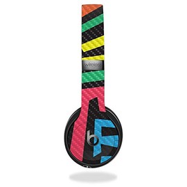 MightySkins Carbon Fiber Skin for Beats by Dr. Dre Solo 3 Wireless - Hyper | Protective, Durable Textured Carbon Fiber Finish | Easy to Apply, Remove, and Change Styles | Made in The USA