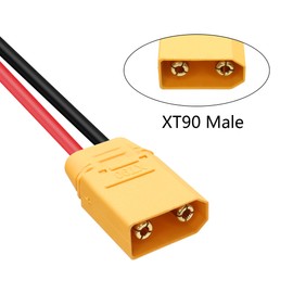 RIIEYOCA XT90 Male to XT90 Female Plug Connector,XT90 2M/6.5FT 10AWG Extension Wire,for RC Lipo Battery FPV Drone Large Model Airplane etc.