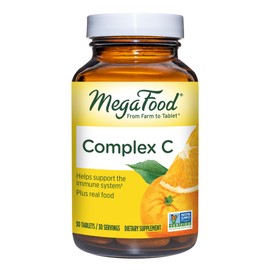 MegaFood Complex C - Helps Support Immune System with Vitamin C Delivered from Real Oranges - Gluten-Free, Vegan, Made without Dairy or Soy - 30 Tabs