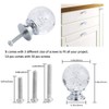 IEIK 10 PCS Crystal Cabinet Knobs Round Glass Bubbles Knobs