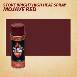 Stove Bright High Temp Spray Paint, Metallic, Up To 1200 Degrees, 12 Ounce (Pack of 1), 6319 - Mojave Red