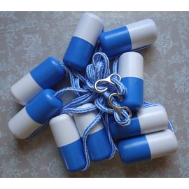 ATIE 20' Swimming Pool Safety Divider Rope and Float Line with 2 Pre-Assembled Stainless Hooks and 9 Bi-Tone Floating Buoys for Effective Visibility (20 FT)