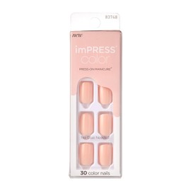 KISS ImPRESS KIMC009C - Manicura a presión, color rosa peevish
