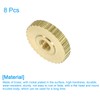 sourcing map Knurled Thumb Nuts, 8Pcs M3 x D11mm x