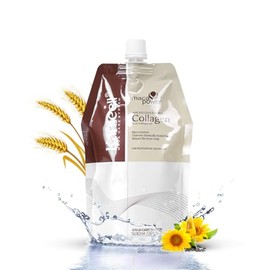Tratamiento capilar de colágeno acondicionador de reparación profunda Aceite de argán Tratamiento capilar de queratina para cabello seco dañado rizado blanqueado y todo tipo de cabello. 16.9 oz 16.9