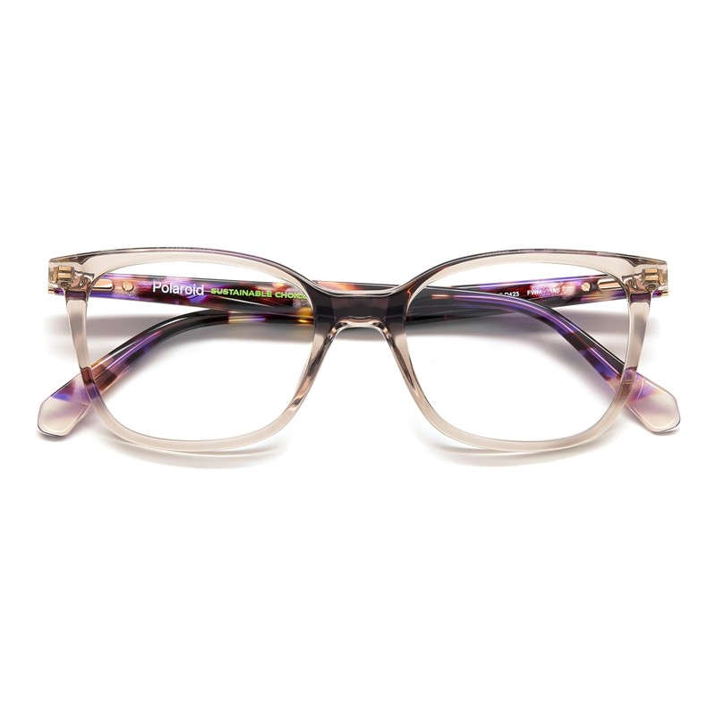 POLAROID Model PLD D423 Women's Rectangular Cellulose P.inj Glasses Frame