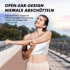 Open Ear Kopfhörer Bluetooth kabellos drahtloses Ohrclip-Bluetooth-Headset Ear Clip Luftleitung Knochenschall Sportkopfhörer mit Mic Wasserdicht wireless Kopfhörer Earclip beim Joggen Laufen Radfahren