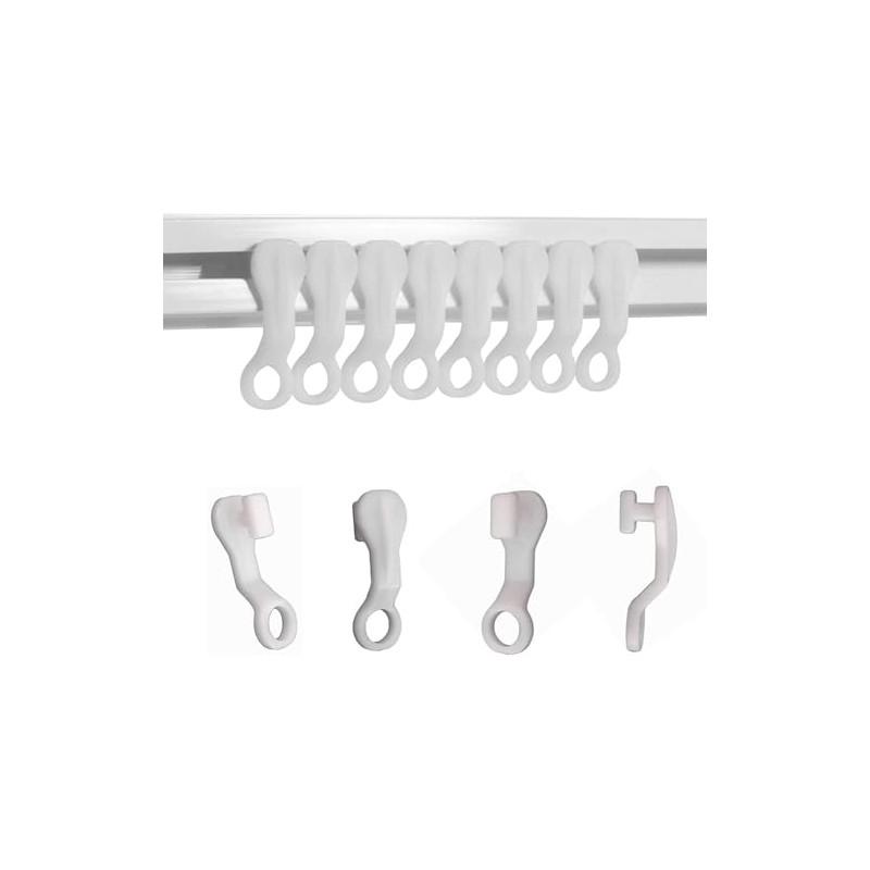 DWUENT curtain hooks,curtain hooks plastic,curtains with hooks,for Ceiling Shower Curtain