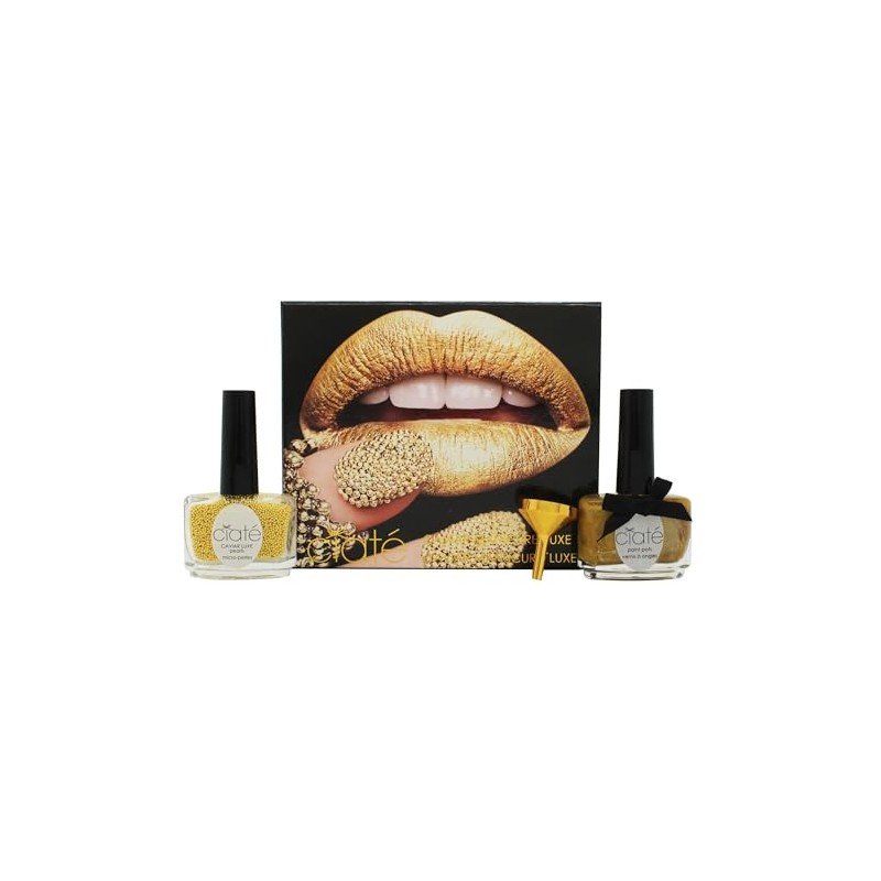 CIATÉ London Caviar Manicure Luxe Lustre Gold Duo Set