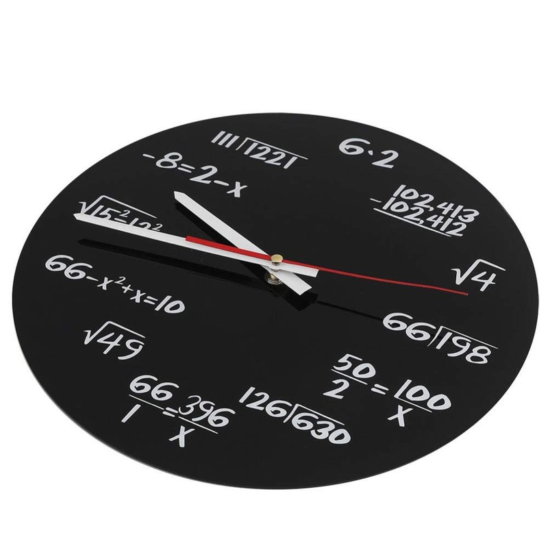 Reloj de Pared Acrílico-Acrílico Reloj de Pared Matemático Diseño Moderno