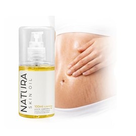 Aceite Corporal Anti Estrías | Natura Skin Oil 100ml. | Reafirma y Elimina Cicatrices | No es Grasoso, Hidrata y Nutre Profundamente.