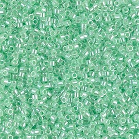 Miyuki Delica 11/0 Cylinder Seed Beads - Mint Green Ceylon - DB0237 5 Grams