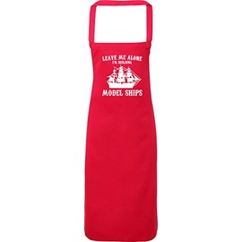 Hippowarehouse Leave Me Alone I'm Building Model Ships Apron kitchen cooking painting DIY onesize adult