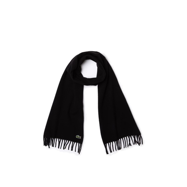 Lacoste Unisex Scarf, black